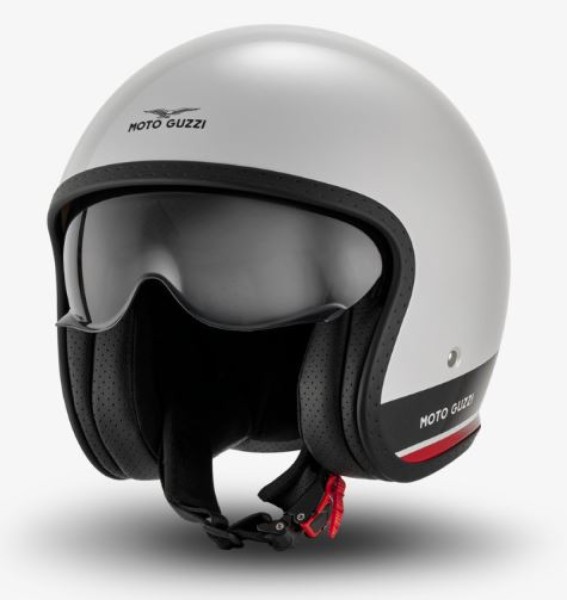 Casco jet Moto Guzzi Contrail bianco