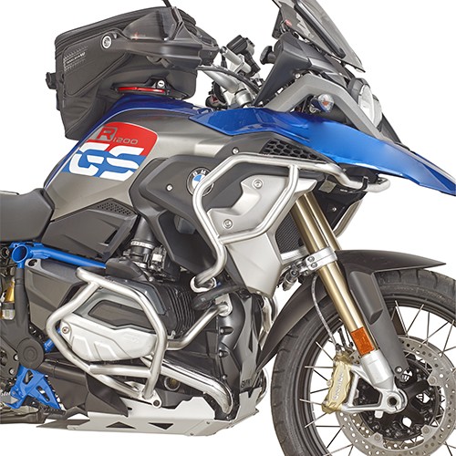Barra di protezione in acciaio inox per la zona laterale superiore per BMW R 1200 GS (anno 17-18) / R 1250 GS (anno 19