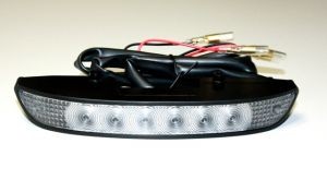 Luce stop ombra, LED, D0B29KL, nera, rossa, omologata
