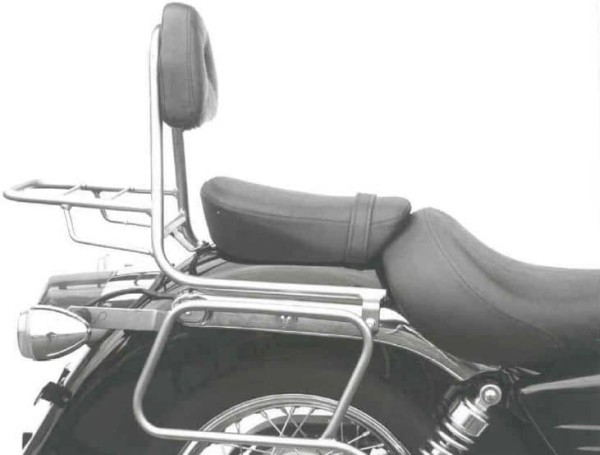 Sissybar con portapacchi cromato per Honda VT 125 C2 Shadow (99-00) Hepco & Becker