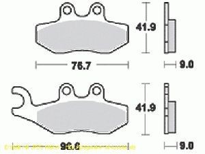 Kit pastiglie freno TRW, metallo sinterizzato, con ABE, MCB744SRM