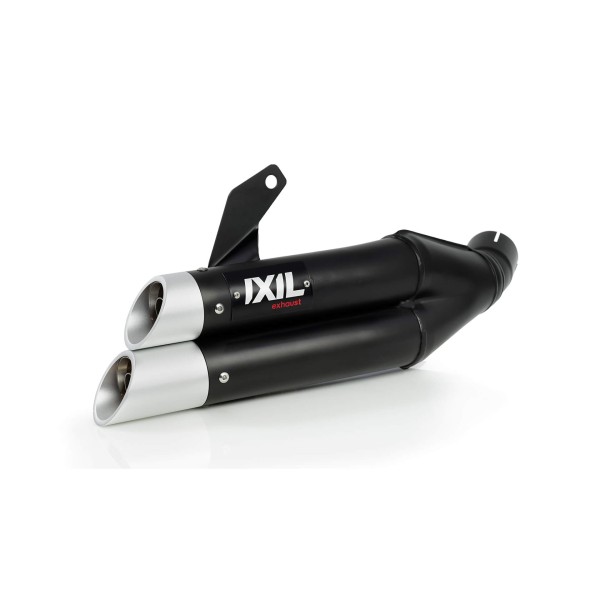 IXIL Hyperlow XL sistema completo Kawasaki Z 650 /650 Ninja, acciaio inox nero, omologato E, Euro5