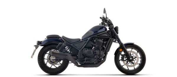 Scarico ARROW REBEL DARK Slip-On con terminale in alluminio nero per Honda CMX 1100 Rebel (25-)