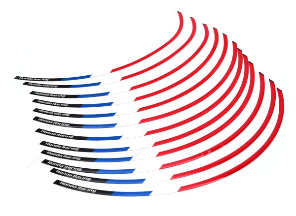 Kit di adesivi per cerchi Tricolore per Honda CBR1000RR BJ 20-