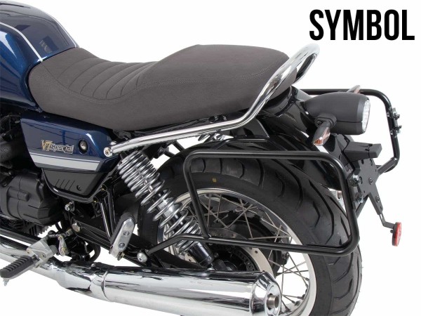 Portavaligie laterale avvitato cromato per Moto Guzzi V7 850 Special (25-) Hepco & Becker
