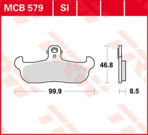 Pastiglie freno TRW Lucas MCB728