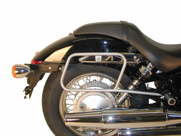 Portaborse in pelle tubolare cromato per Honda VT 750 DC Shadow Spirit (07-13) Hepco & Becker