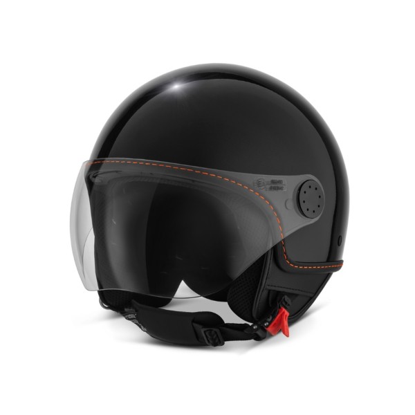 Casco jet Vespa Visor 4.0 nero / arancione - L2