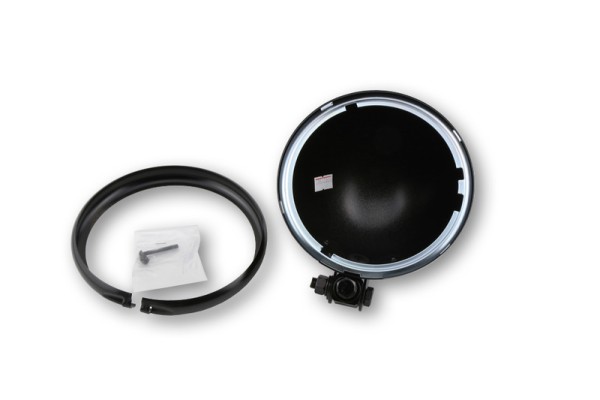 HIGHSIDER pro Bates alloggiamento del faro nero da 5 3/4 di pollice, montaggio inferiore