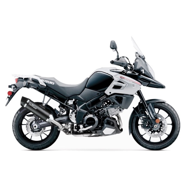 Sistema di scarico LeoVince SBK Nero per Suzuki V-Strom 1000 ABS /XT, nero, slip on, certificato E