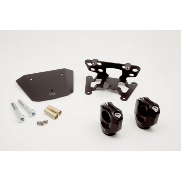 LSL Klemmbock-Kit 28,6 mm inkl. Armaturenhalter, für Yamaha MT07, 2018 -, schwarz