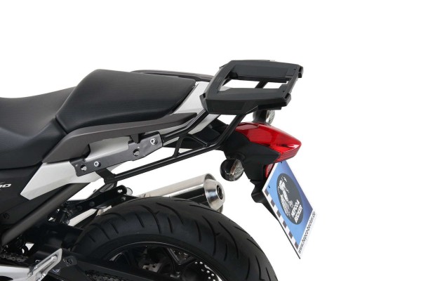 Portavaligie Alurack nero per Honda NC 700 S (12-13) /750 S/DCT (14-20) Hepco & Becker