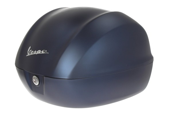 Bauletto 32L blu profondo opaco (288/A), senza cuscino posteriore per Vespa Primavera