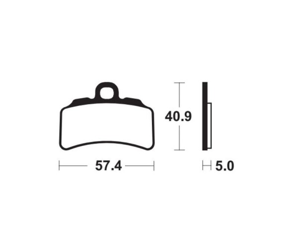 Pastiglie freno Tecnium MX/ATV in metallo sinterizzato - MOR463