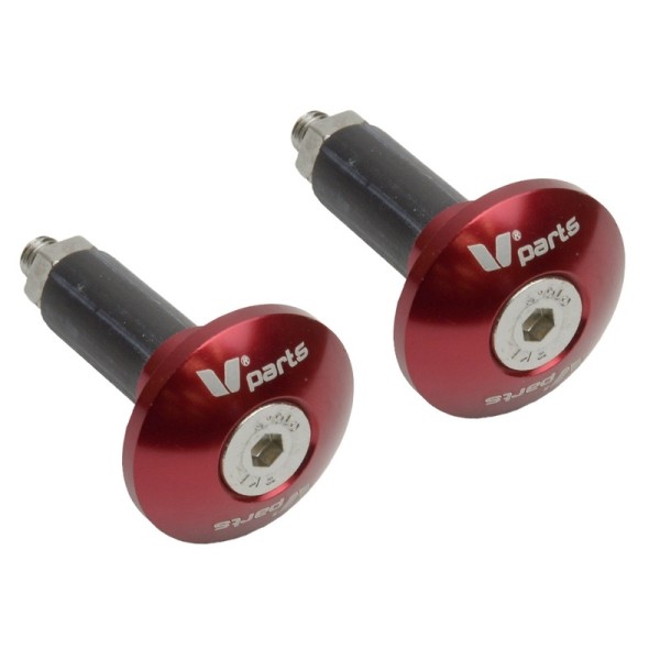 V PARTS protezione manubrio Ø12-18mm rosso