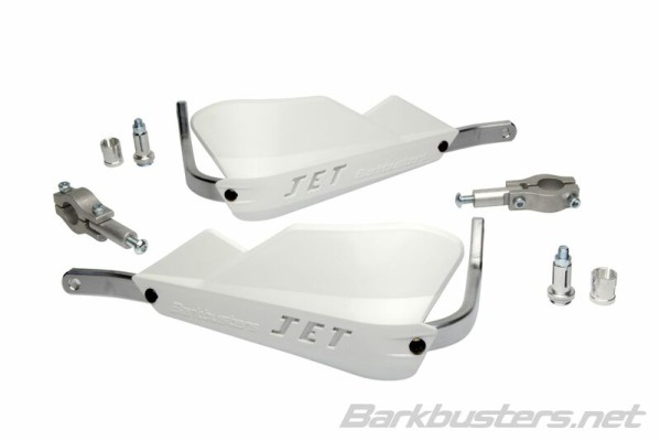 Barkbusters Jet Handguard Attacco a due punti dritto Ø22mm Bianco