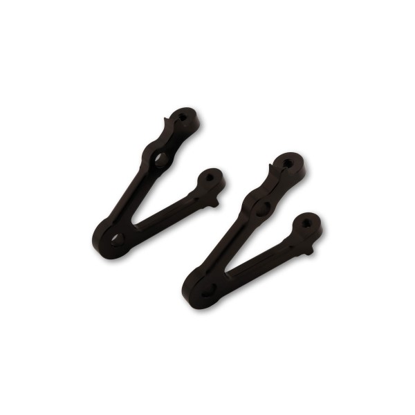 LSL Lampenstreben-Set kurz für drehbare Scheinwerferh. 67mm schw. mit Blinkeraufnahme