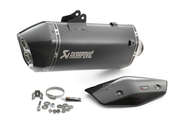 Sistema di scarico Akrapovic Slip-On LINE nero per Adventure / Super Adventure