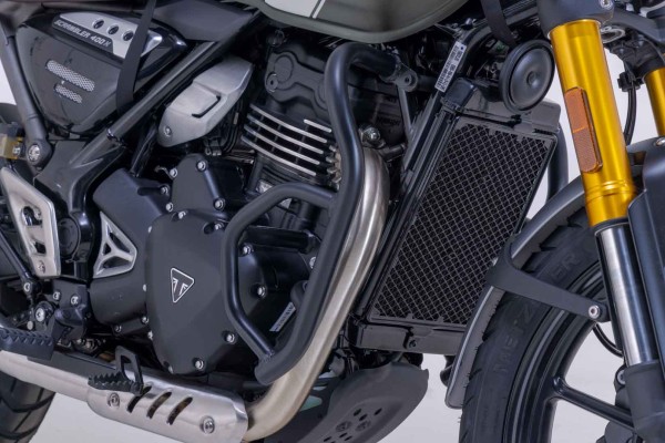 Barra di protezione SW-Motech nera per Triumph Scrambler 400 X /XC