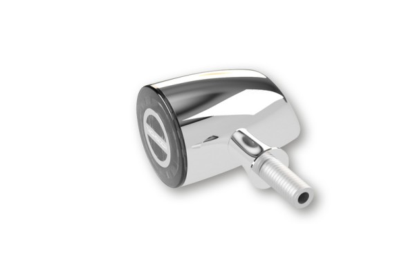 HIGHSIDER Pro Rocket Classic LED Indicatore di direzione cromato / lente grigio fumo (coppia), anteriore e posteriore
