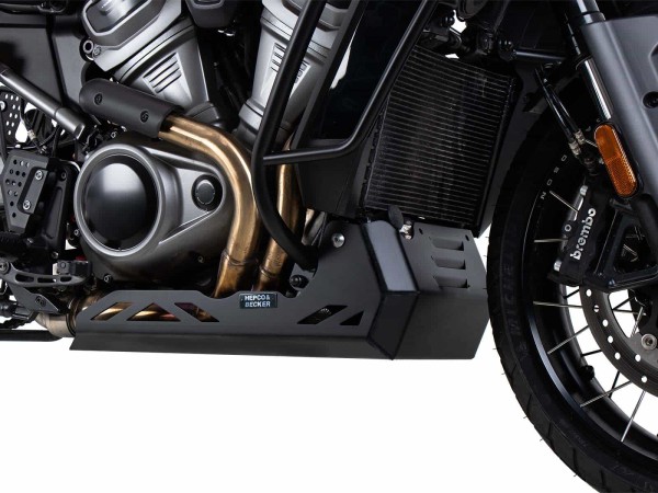 Piastra di protezione motore nera per Harley Davidson Pan America (21-) Hepco & Becker