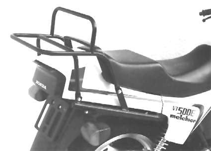 Portapacchi tubolare nero per Honda VT 500 E (83-88) Hepco & Becker