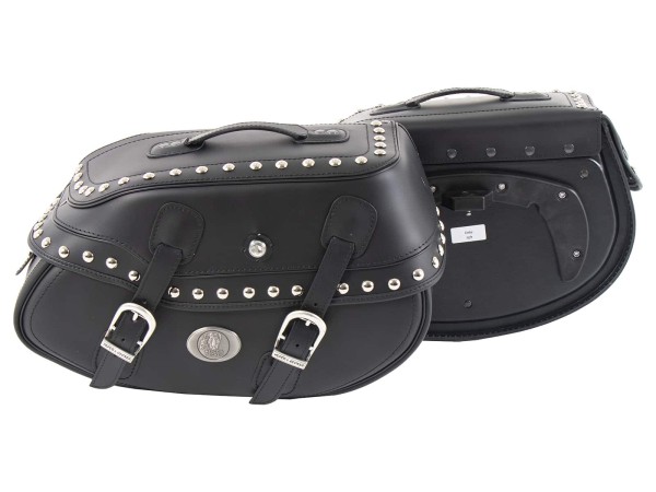 Set di borse Buffalo Big Custom nere per portapacchi C-Bow Hepco & Becker
