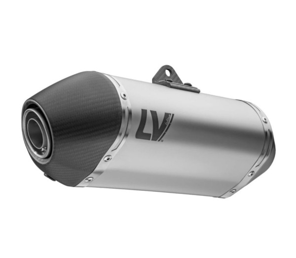 Silenziatore LeoVince LV-14 Slip On in acciaio inossidabile argento per CF Moto / Husqvarna / KTM