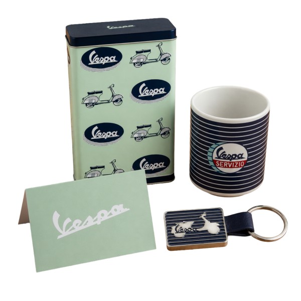 Pacchetto di gadget Vespa "Servizio" blu
