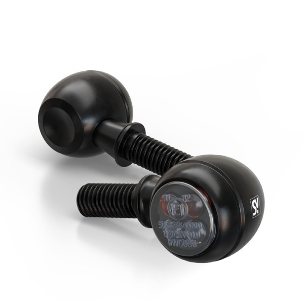 HIGHSIDER smart Circula-S indicatore luminoso/luce di posizione nero/tonico 2in1, omologato E (coppia)