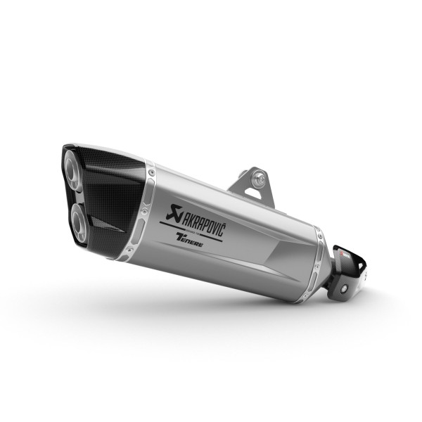 Marmitta Slip-on Akrapovic in titanio per Yamaha XTZ 700 Tenere (23-) / World Raid (22-) / Rally