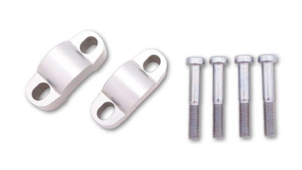 HIGHSIDER pro riser manubrio argento 25 mm, Per manubri Ø28,6 mm