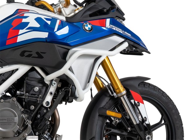 Barra di protezione del serbatoio bianca per BMW F 450 GS (25-) Hepco & Becker