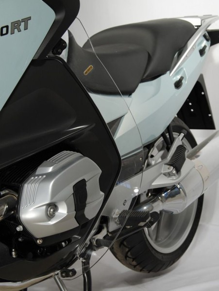 Coppia di parapiedi per BMW R 1200 RT (10-14), fumè chiaro