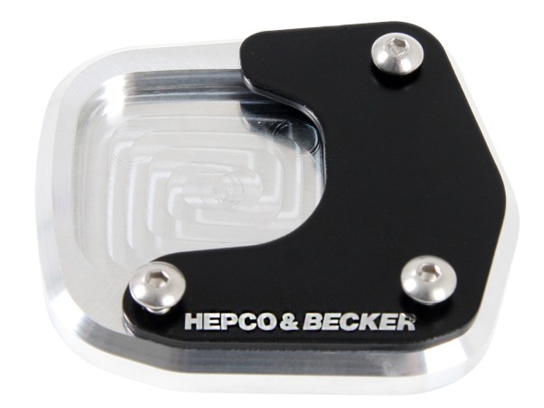 Piastra cavalletto laterale silver nero per Honda NC 750 X (Bj.14-) Hepco & Becker
