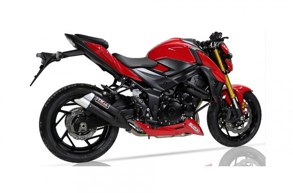 Terminale IXIL HYPERLOW BLACK XL inox per Suzuki GSX-S 750 (Bj.16-) / GSR 750 (Bj.11-)