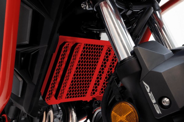 Protezione radiatore per Honda CB 500 X (19-23) / NX 500 (24-) alluminio rosso
