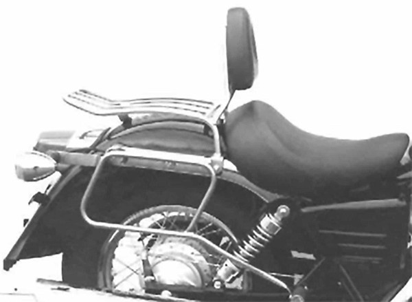 Portaborse in pelle cromato per Honda VT 125 C2 Shadow (99-00) Hepco & Becker