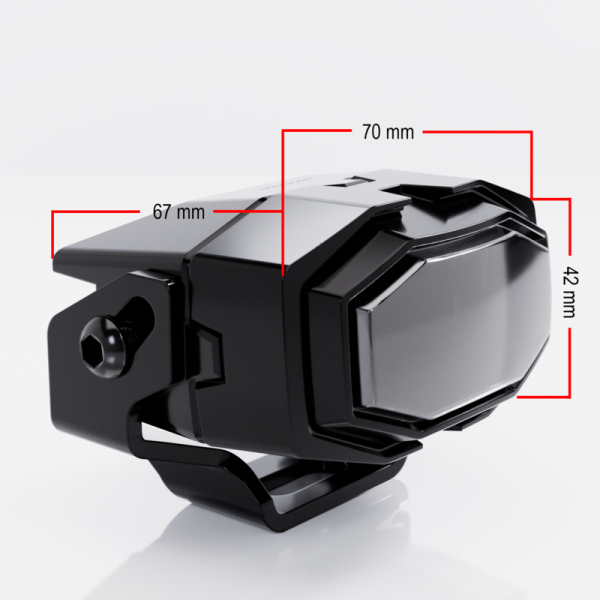 HIGHSIDER pro fendinebbia MH24-FOG LED nero