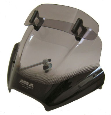 MRA VarioTouringScreen for NakedBike"VTNB" nero KAWASAKI ER 6 N ER650C