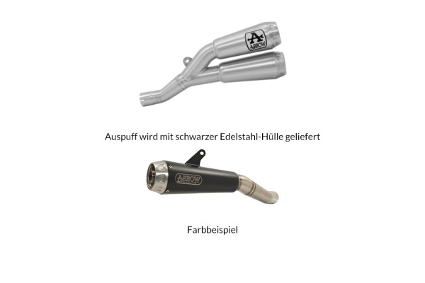 ARROW Auspuff DARK PRO-RACE für Honda CB1000R 2018-, Edelstahl schwarz