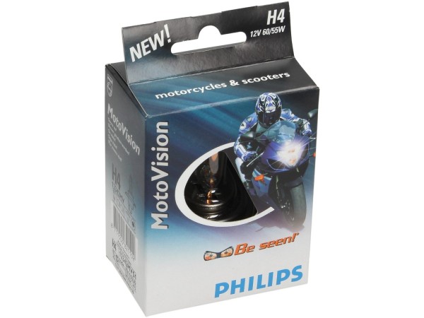 Philips Lampadina Lampadina H4 MV Moto +40% Più Luce 12V 60/55W P43t
