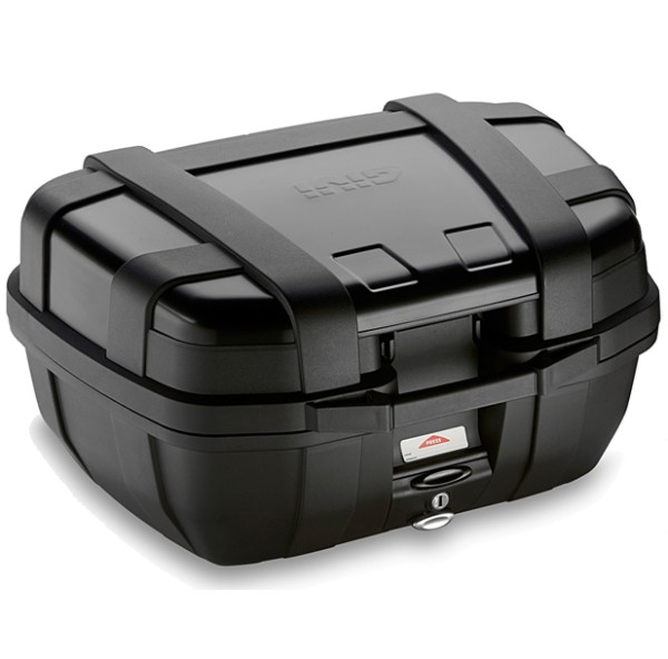 Bauletto Trekker 52 litri MONOKEY con coperchio in alluminio nero Givi