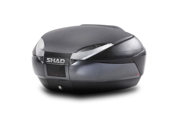 Baule Shad SH48, effetto carbonio / grigio, 48 l