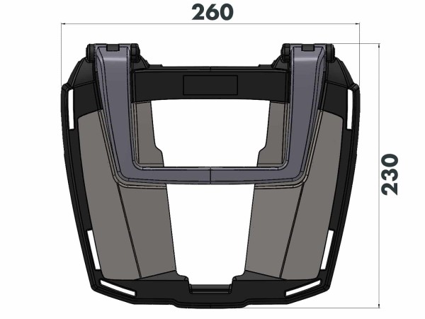 Portavaligie Easyrack nero per Honda NC 700 Integra (12-13) Hepco & Becker