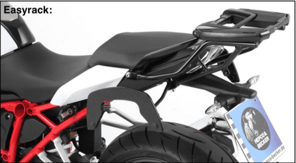 Porta bauletto Easyrack nero per BMW R 1200 RS LC (15-18) Hepco & Becker