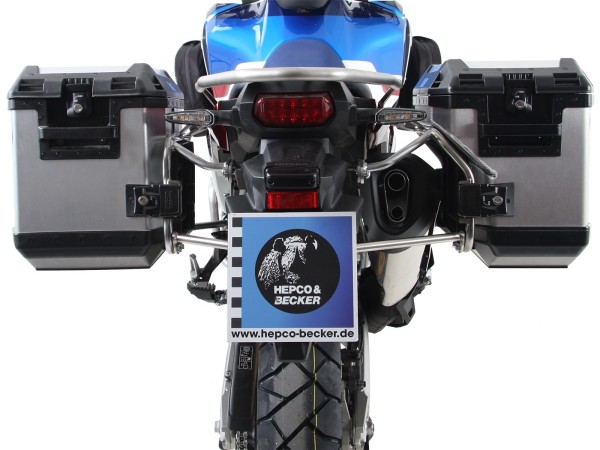 Set di valigie Xplorer argento + portaoggetti argento per Honda CRF1000 Africa Twin Adventure