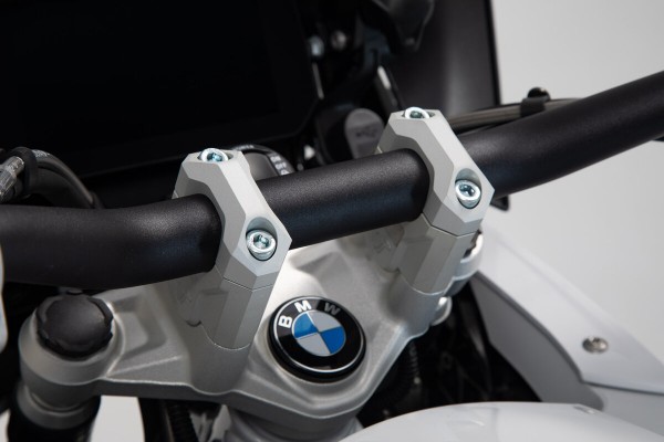 SW-Motech Riser manubrio, argento per manubrio Ø 32 mm, H=40 mm per BMW R 1200 GS LC - SW Motech