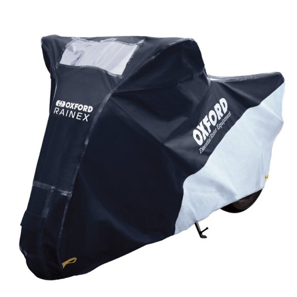 Copertura Oxford Outdoor Rainex Nero/Argento - Moto / Scooter - S