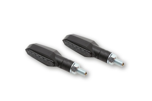 HIGHSIDER Smart Multiface Indicatore LED alloggiamento nero / lente grigio fumo (coppia), anteriore e posteriore